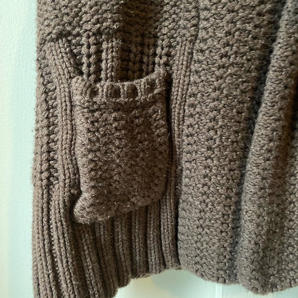 Brown Kitted Vest Buttons Medium 8/10 Sarsaparilla - Picture 4 of 9